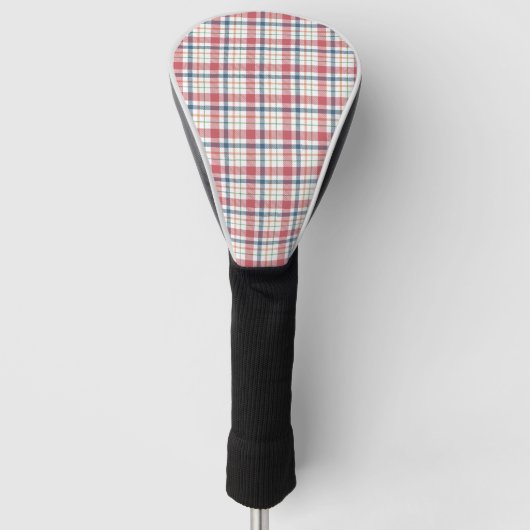 Klassisches Karomuster Golf Headcover (Vorderseite)