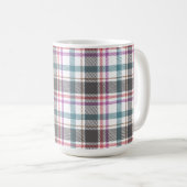Klassisches Karomuster Kaffeetasse (VorderseiteRechts)