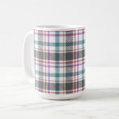Klassisches Karomuster Kaffeetasse (Vorderseite Links)