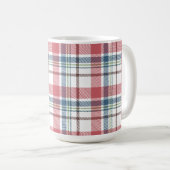 Klassisches Karomuster Kaffeetasse (VorderseiteRechts)