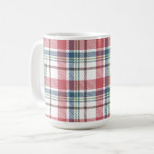 Klassisches Karomuster Kaffeetasse (Vorderseite Links)