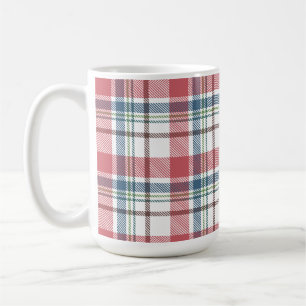 Klassisches Karomuster Kaffeetasse