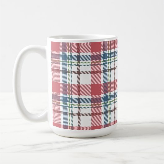 Klassisches Karomuster Kaffeetasse (Links)