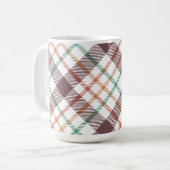 Klassisches Karomuster Kaffeetasse (Vorderseite Links)