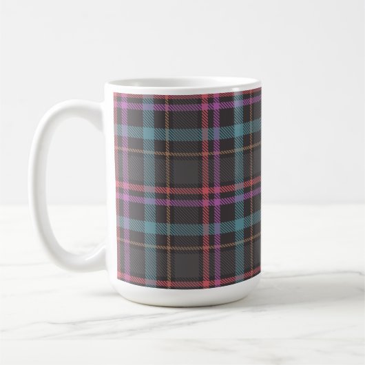 Klassisches Karomuster Kaffeetasse (Links)