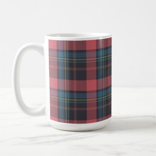 Klassisches Karomuster Kaffeetasse (Links)