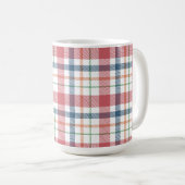Klassisches Karomuster Kaffeetasse (VorderseiteRechts)