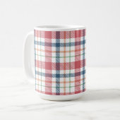 Klassisches Karomuster Kaffeetasse (Vorderseite Links)