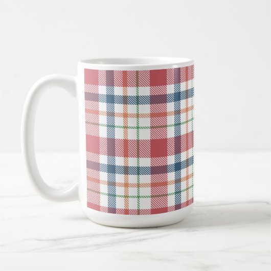 Klassisches Karomuster Kaffeetasse (Links)