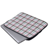 Klassisches Karomuster Laptopschutzhülle (Vorne Knopf)