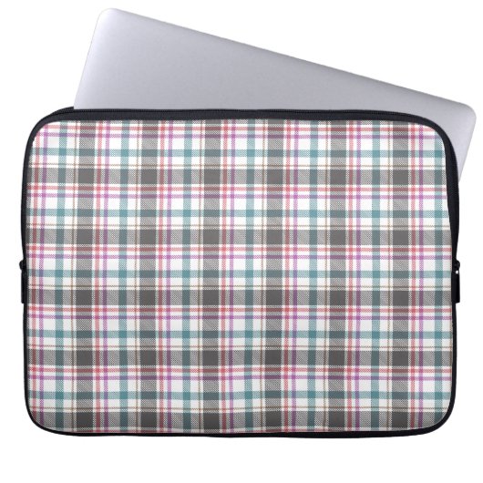 Klassisches Karomuster Laptopschutzhülle (Vorderseite)