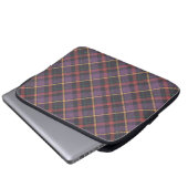 Klassisches Karomuster Laptopschutzhülle (Vorne Knopf)