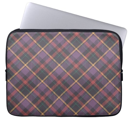 Klassisches Karomuster Laptopschutzhülle (Vorderseite)