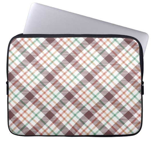 Klassisches Karomuster Laptopschutzhülle (Vorderseite)