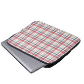 Klassisches Karomuster Laptopschutzhülle (Vorne Knopf)