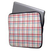 Klassisches Karomuster Laptopschutzhülle (Vorderseite Links)