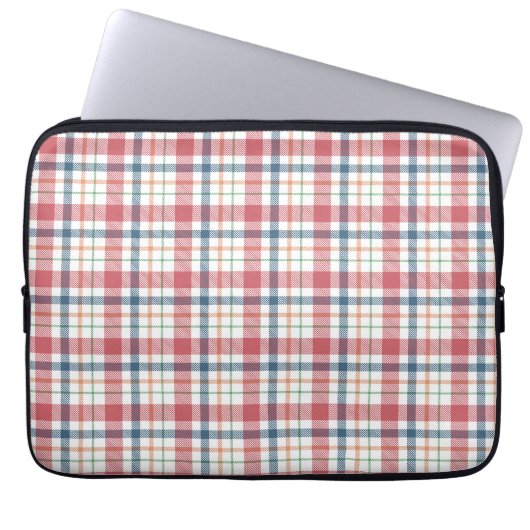 Klassisches Karomuster Laptopschutzhülle (Vorderseite)