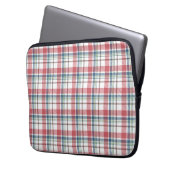 Klassisches Karomuster Laptopschutzhülle (Vorderseite Links)