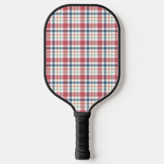 Klassisches Karomuster Pickleball Schläger (Vorderseite)