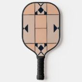 Klassisches Karomuster Pickleball Schläger (Rückseite)