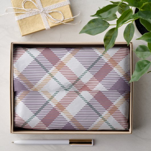 Klassisches Karomuster Seidenpapier (Geschenk)