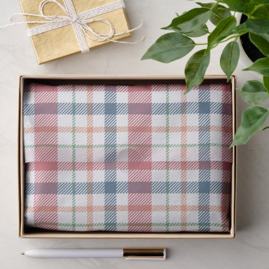 Klassisches Karomuster Seidenpapier (Geschenk)