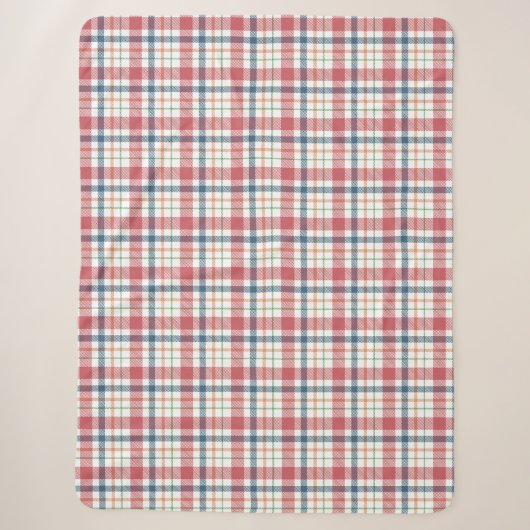 Klassisches Karomuster Sherpadecke (Vorderseite)