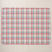 Klassisches Karomuster Sherpadecke (Vorderseite (Horizontal))