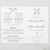 Klassisches katholisches Hochzeitsprogramm - Vollm (Vorderseite)