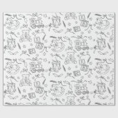 Klassisches Kinderspielzeug-Land-Farbbuch Geschenkpapier (Flach)