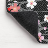 Klassisches Kirschblüte-Kimono-Muster Mousepad (Ecke)