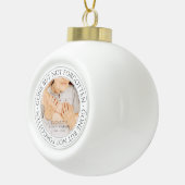 Klassisches klassisches Foto mit elegantem Chic Keramik Kugel-Ornament (Rechts)