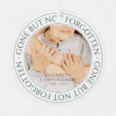 Klassisches klassisches Foto mit elegantem Chic Ornament Aus Metall (Vorderseite)