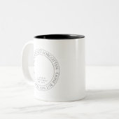 Klassisches klassisches Foto mit elegantem Chic Zweifarbige Tasse (Vorderseite Links)