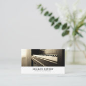 Klassisches Klavier, Musiker, Musikindustrie Visitenkarte (Stehend Vorderseite)