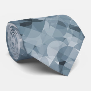 Klassisches Kreismuster mit grauem Schiefer Krawatte