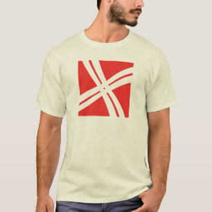 Klassisches Kreuzlinien-Letter-X-Monogramm T-Shirt