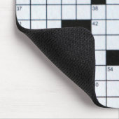 Klassisches Kreuzworträtsel-Gitter mousepad (Ecke)
