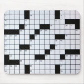 Klassisches Kreuzworträtsel-Gitter mousepad (Vorne)