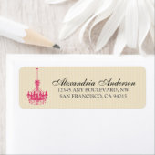 Klassisches Kronleuchter-Rücksendeadresse-Etikett  (Insitu)