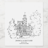 Klassisches Kunsthandwerk Weinetikett (Einzelnes Label)