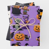 Klassisches Kürbisschnitzerpapier zu Halloween Geschenkpapier Set (Beispiel)