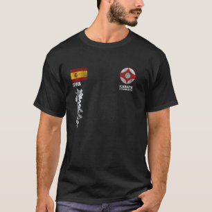 Klassisches Kyokushin Spanien Karate Spanische Fla T-Shirt