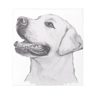 Klassisches Labrador Retriever Dog Profil Zeichnen Notizblock