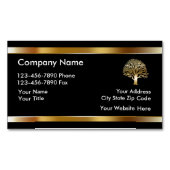 Klassisches Landscaping Tree Design Magnetische Visitenkarte (Vorderseite)