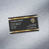 Klassisches Landscaping Tree Design Magnetische Visitenkarte (Beispiel)