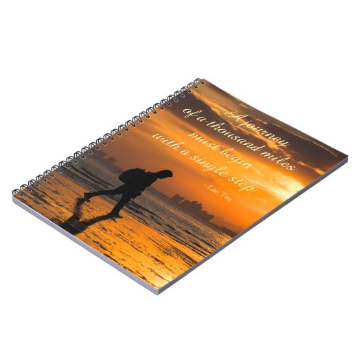 Klassisches Lao Tzu Journey Zitat Notizblock (Linke Seite)