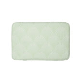 Klassisches Laubmuster im Weiß und im Grün Badematte (Vorderseite)