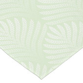 Klassisches Laubmuster im Weiß und im Grün Kurzer Tischläufer (Ecke)