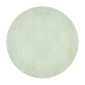 Klassisches Laubmuster im Weiß und im Grün Schneidebrett (Vorderseite)